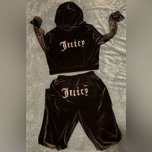 2 Piece Velour Juicy Sweatsuit